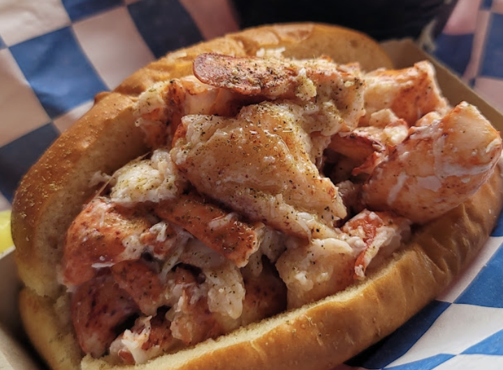 Luke’s Lobster Portland Pier signature dishes Lobster RollCrab RollNew England Clam Chowder